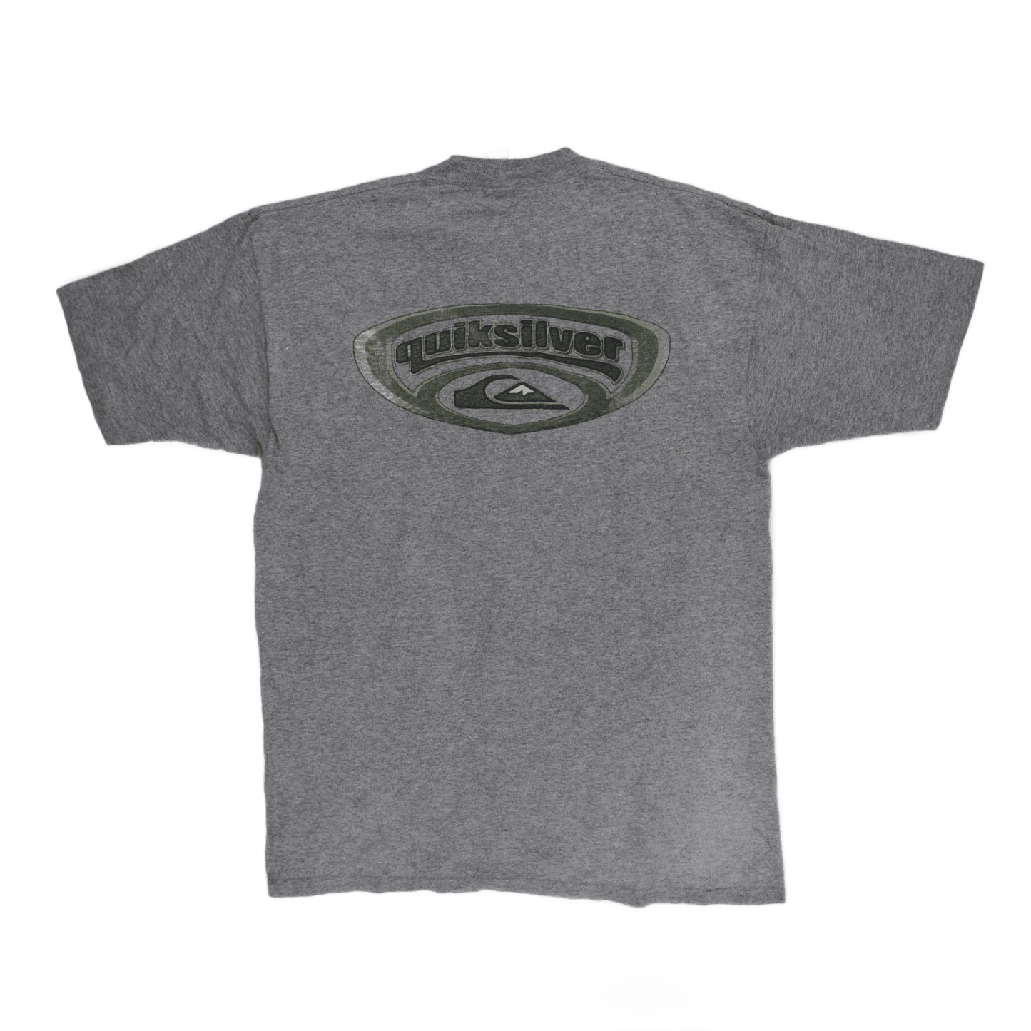 Quiksilver Vintage Grey T-Shirt XL Cotton Crew Neck Casual Men's Clothing