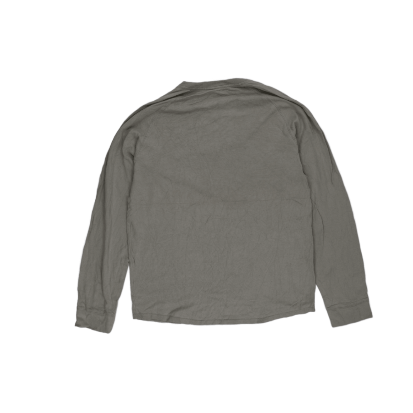 Lacoste Men's Grey Long Sleeve Crew Neck T-Shirt Large Cotton