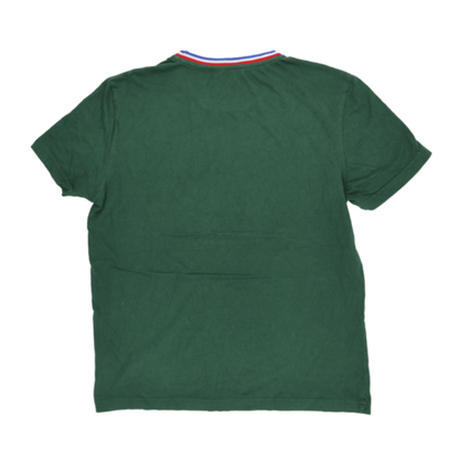 Le Coq Sportif AS St-Etienne Green Graphic T-Shirt Large Cotton Crew Neck