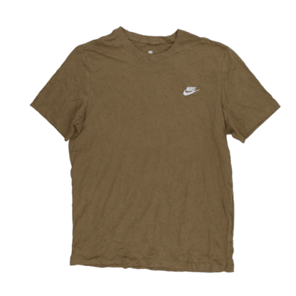 Nike Olive Green Crew Neck Cotton T-Shirt Medium