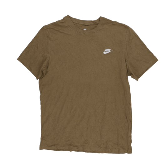 Nike Olive Green Crew Neck Cotton T-Shirt Medium