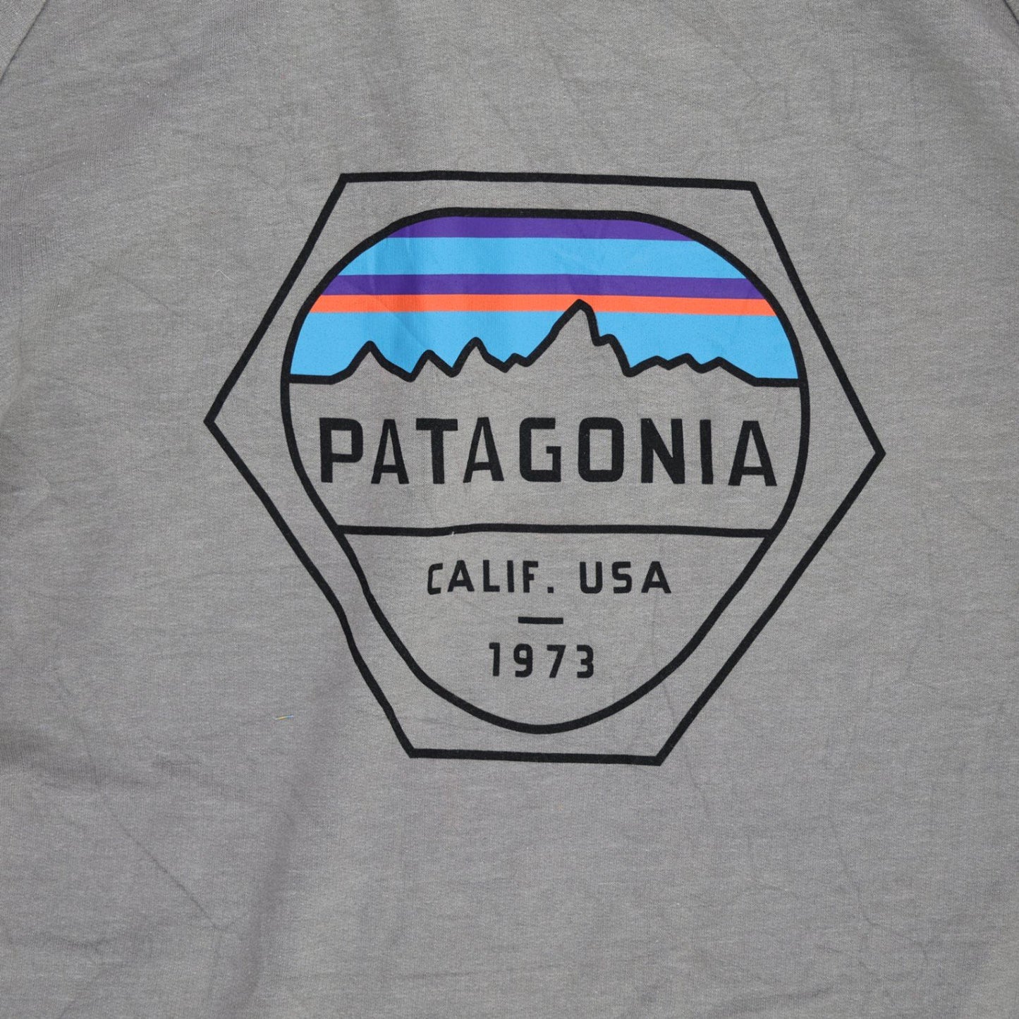 Patagonia Organic Cotton Grey T-Shirt Men Medium Casual Crew Neck