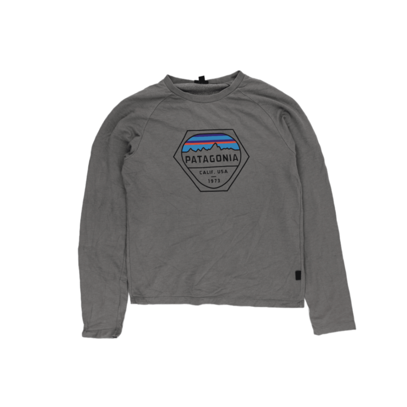 Patagonia Organic Cotton Grey T-Shirt Men Medium Casual Crew Neck