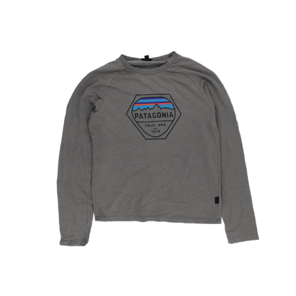 Patagonia Organic Cotton Grey T-Shirt Men Medium Casual Crew Neck