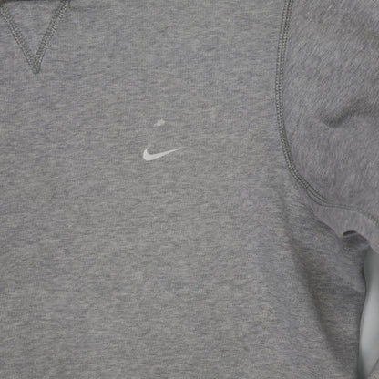Nike Grey Crew Neck Sweatshirt Men's Medium Cotton Blend Pullover