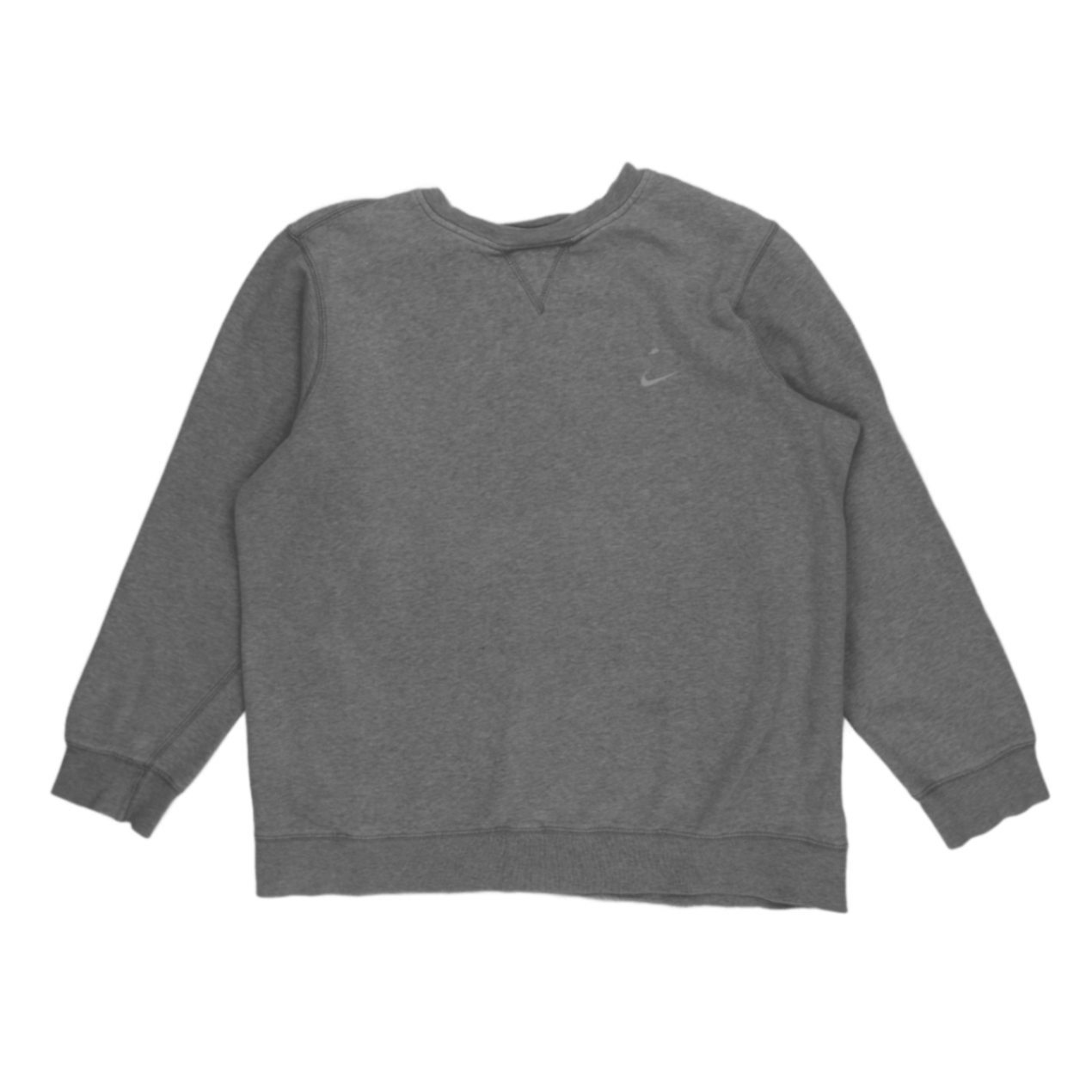 Nike Grey Crew Neck Sweatshirt Men's Medium Cotton Blend Pullover