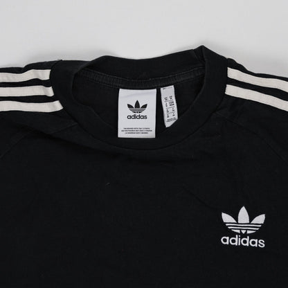 Adidas Black Long Sleeve Cotton Crewneck T-Shirt Size L Men's Sportswear