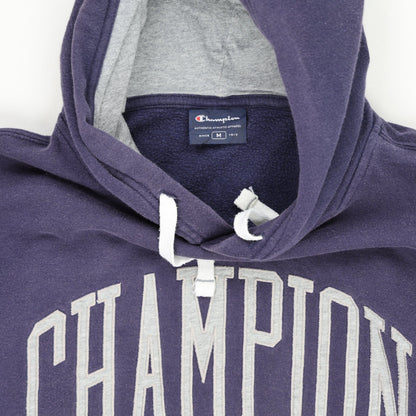 Champion Hoodie Navy Blue Men's Size M Cotton Blend