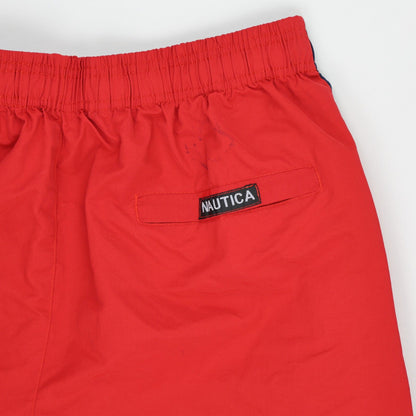 Nautica Colourblock Swim Shorts Red Navy White XL 15 Inseam Nylon