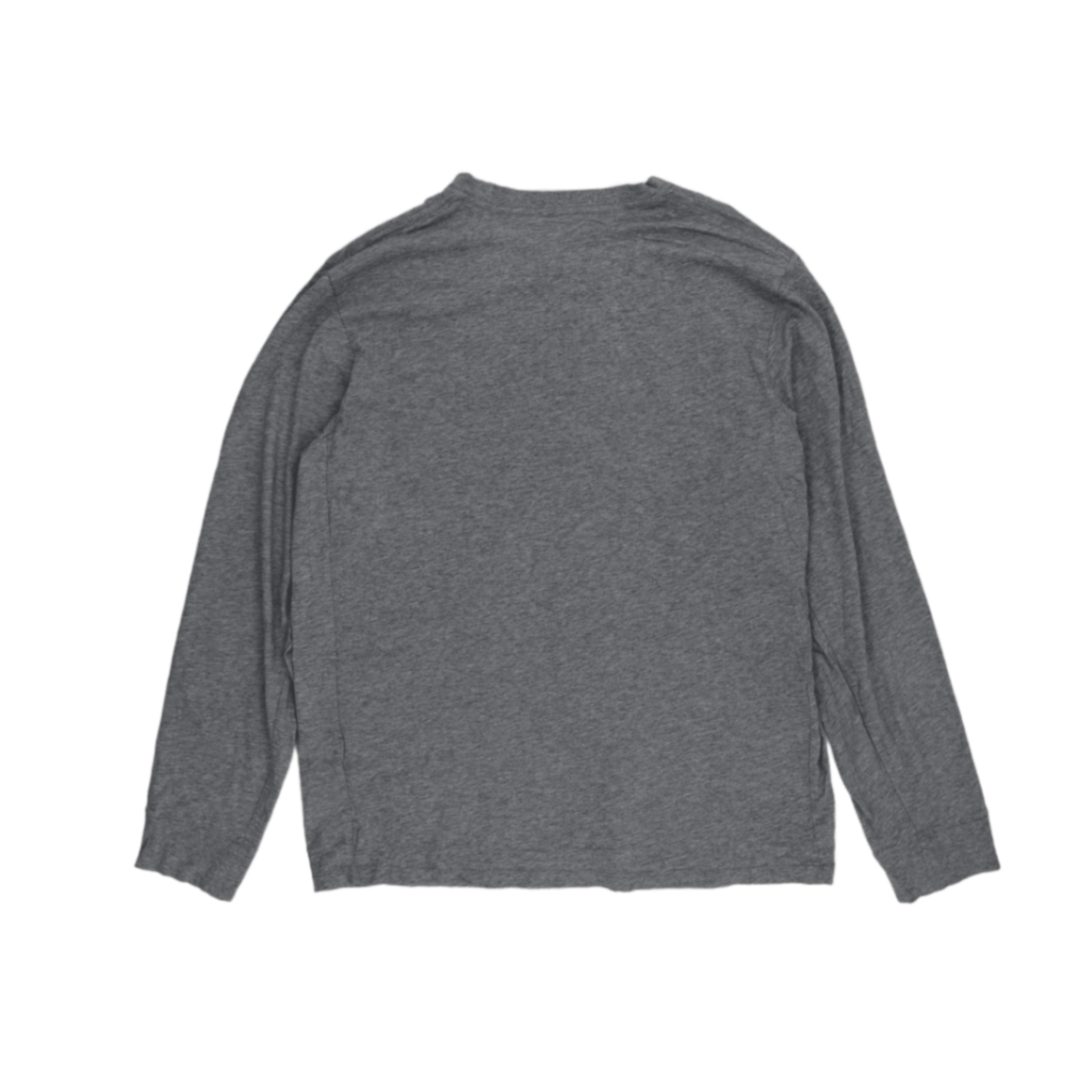 Nike Men's Grey Long Sleeve Cotton T-Shirt Size Large Casual Crew Neck