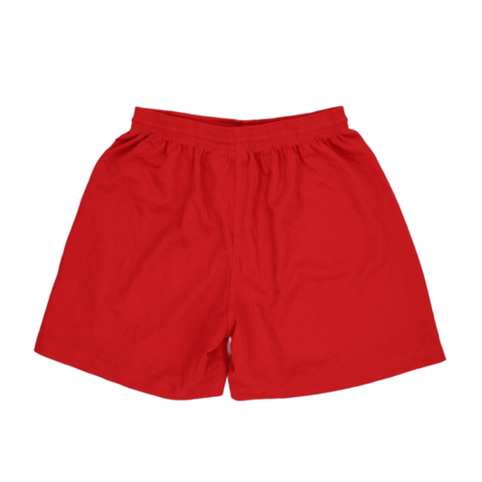Lotto Vintage Calcio Italia Red Sports Shorts Men's Size Medium 15 Inseam Polyester