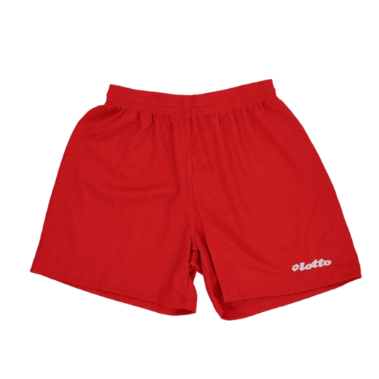 Lotto Vintage Calcio Italia Red Sports Shorts Men's Size Medium 15 Inseam Polyester