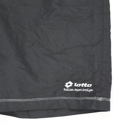 Lotto Black Sports Shorts for Men Size L 21 Inseam Polyester