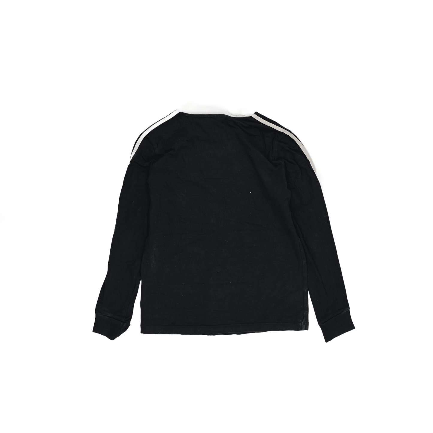 adidas Originals Black Long Sleeve T-Shirt Size L Cotton Crew Neck