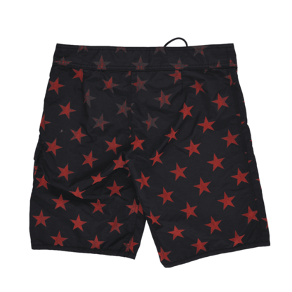 Carhartt Cargo Shorts Black Red Stars Size 32 100 Percent Nylon Mens