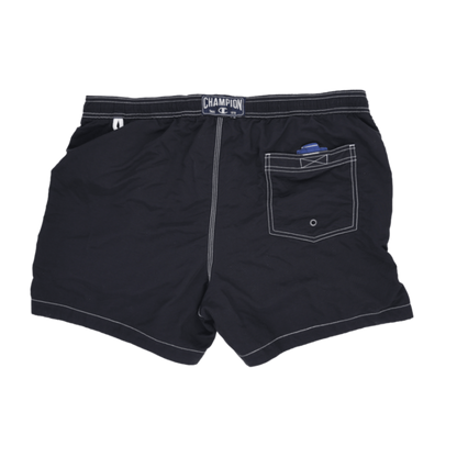 Champion Swim Shorts Black 3XL Polyester Mens 15 Inseam