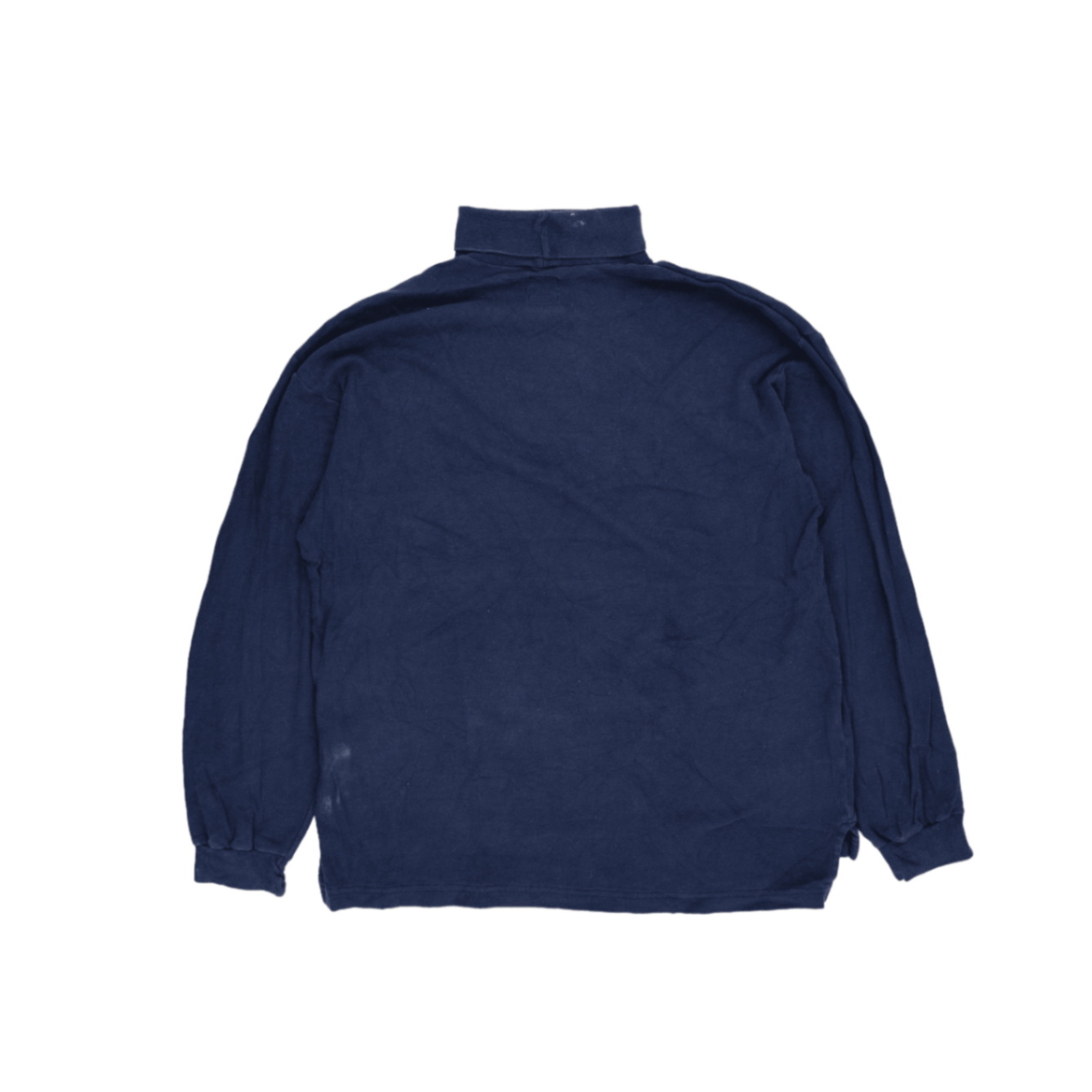 Nike Vintage Navy Blue Roll Neck Sweatshirt Men's Size M Cotton