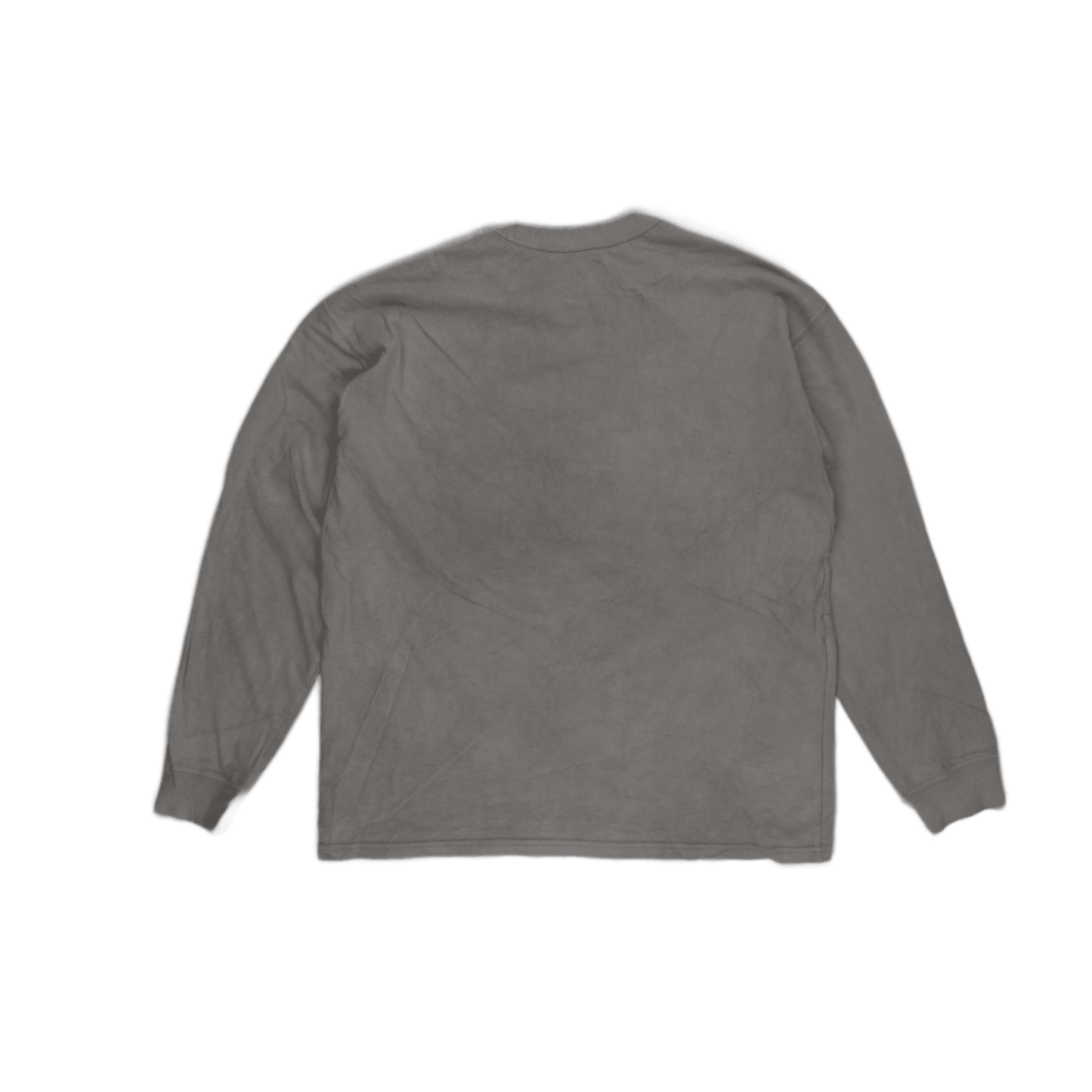 Nike Men's Grey Long Sleeve Pocket T-Shirt Size Large 100% Cotton Casual Crew Neck