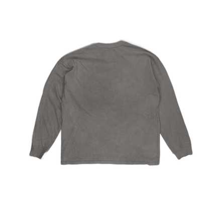 Nike Men's Grey Long Sleeve Pocket T-Shirt Size Large 100% Cotton Casual Crew Neck