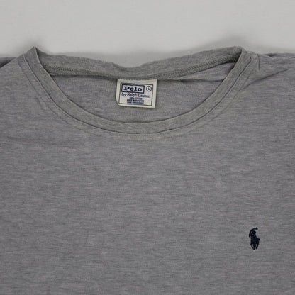 Ralph Lauren Long Sleeve Crew Neck T-Shirt Grey Large Cotton