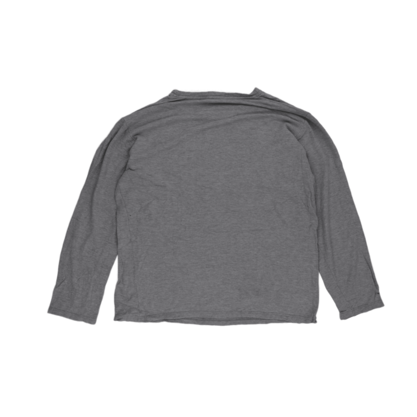 Ralph Lauren Long Sleeve Crew Neck T-Shirt Grey Large Cotton