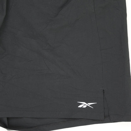 Reebok Black Sports Shorts XL 21 Inseam Polyester Blend for Men