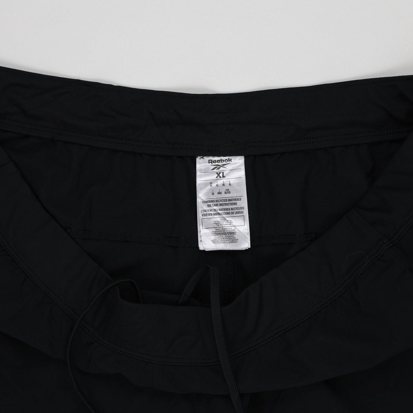 Reebok Black Sports Shorts XL 21 Inseam Polyester Blend for Men