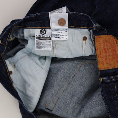 Levi's 501 Waterless Original Fit Jeans Dark Indigo W40 L34 Cotton Denim Straight Leg
