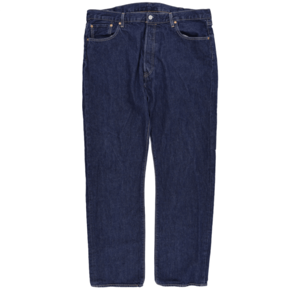 Levi's 501 Waterless Original Fit Jeans Dark Indigo W40 L34 Cotton Denim Straight Leg