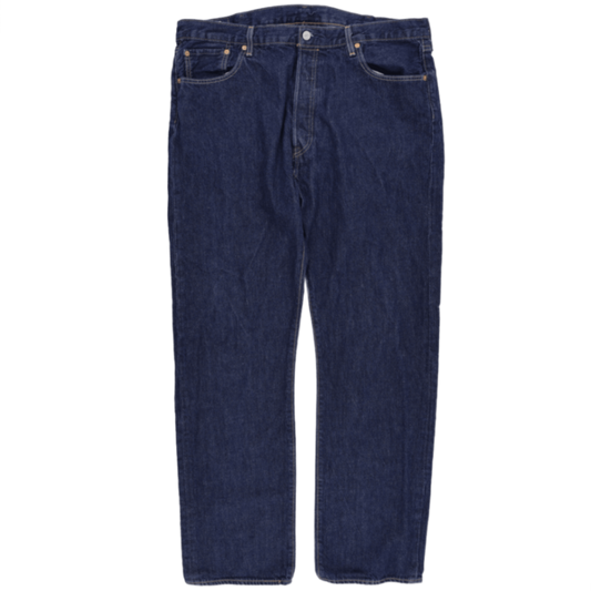 Levi's 501 Waterless Original Fit Jeans Dark Indigo W40 L34 Cotton Denim Straight Leg