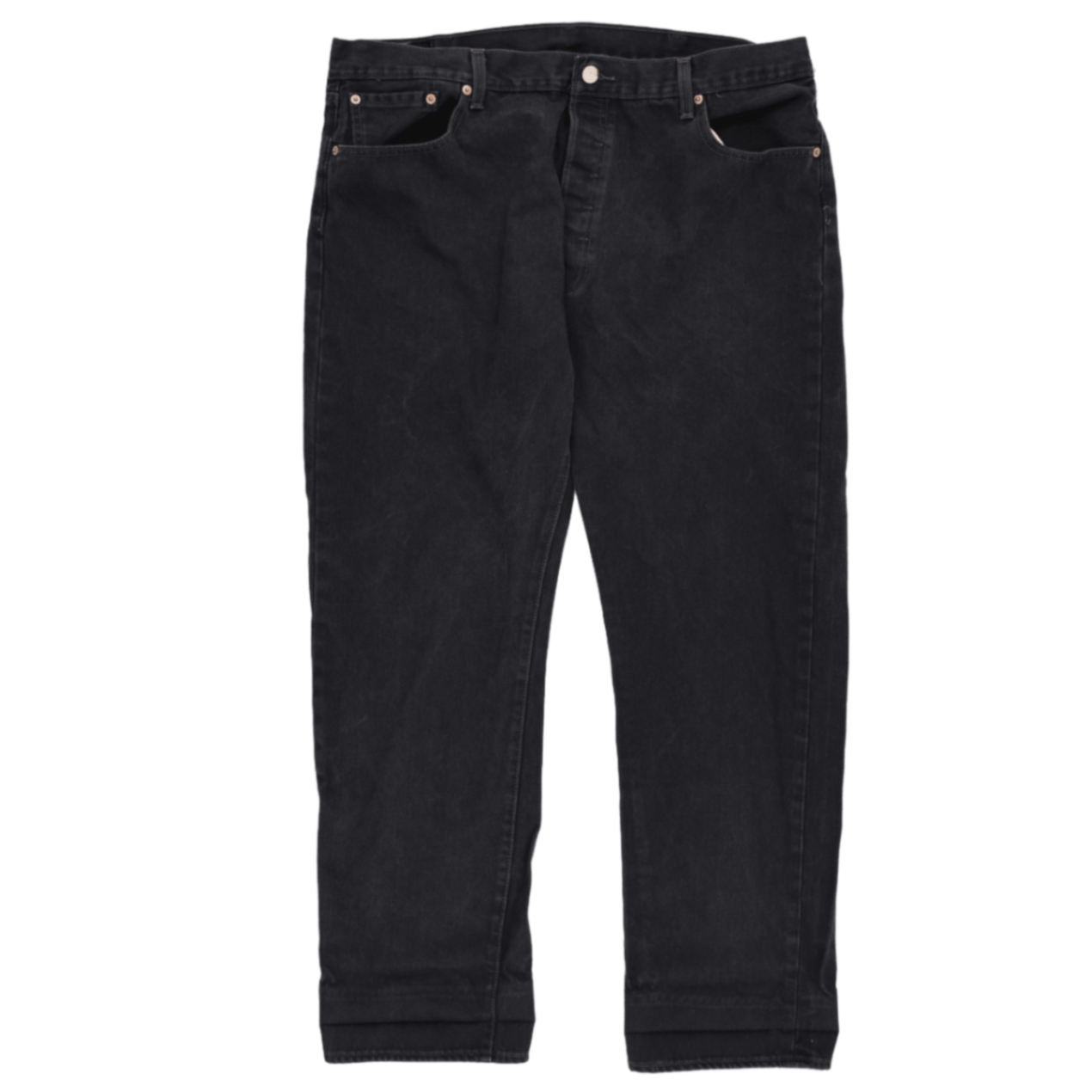 Levi's 501 Black Straight Leg Jeans W40 L32 Cotton Vintage