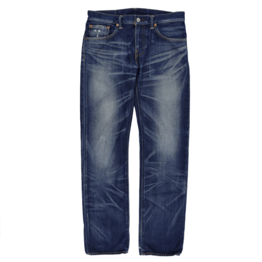 Levi's 502 Tapered Fit Blue Denim Jeans W32 L34 Cotton