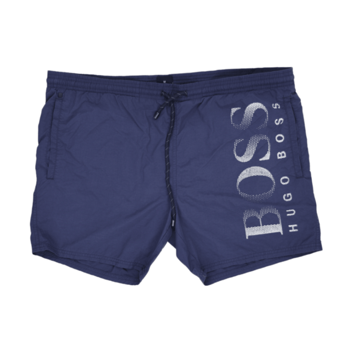 Hugo Boss Navy Blue Swim Shorts Medium 16 Inseam Polyester