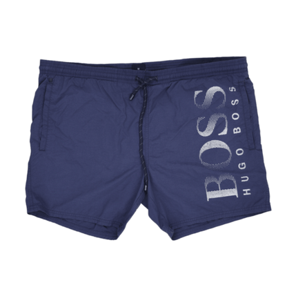Hugo Boss Navy Blue Swim Shorts Medium 16 Inseam Polyester