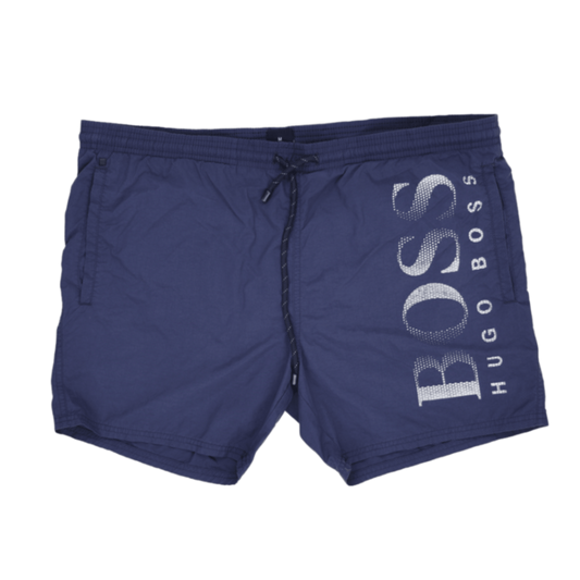 Hugo Boss Navy Blue Swim Shorts Medium 16 Inseam Polyester