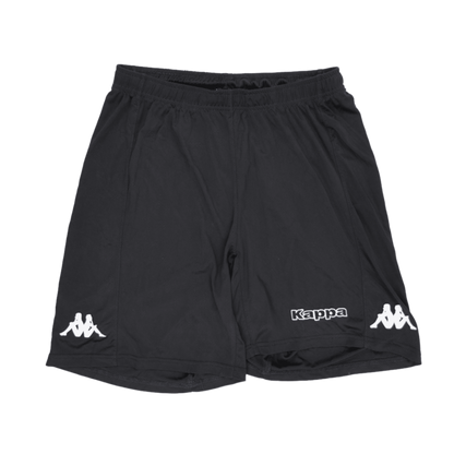 Kappa Black Sports Shorts Large 22 Inseam Polyester Mens