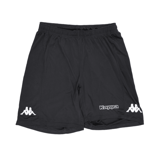 Kappa Black Sports Shorts Large 22 Inseam Polyester Mens