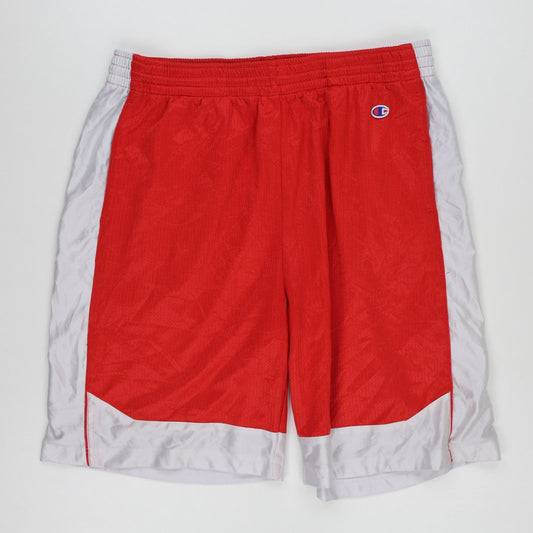 Champion Red Mesh Sports Shorts for Men Size XL 100 Percent Polyester