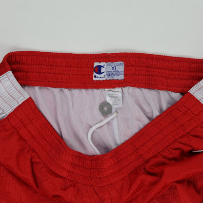 Champion Red Mesh Sports Shorts for Men Size XL 100 Percent Polyester