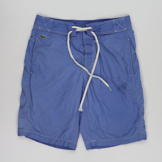 Lacoste Men's Swim Shorts Blue Size Small 100% Polyamide 22 Inseam
