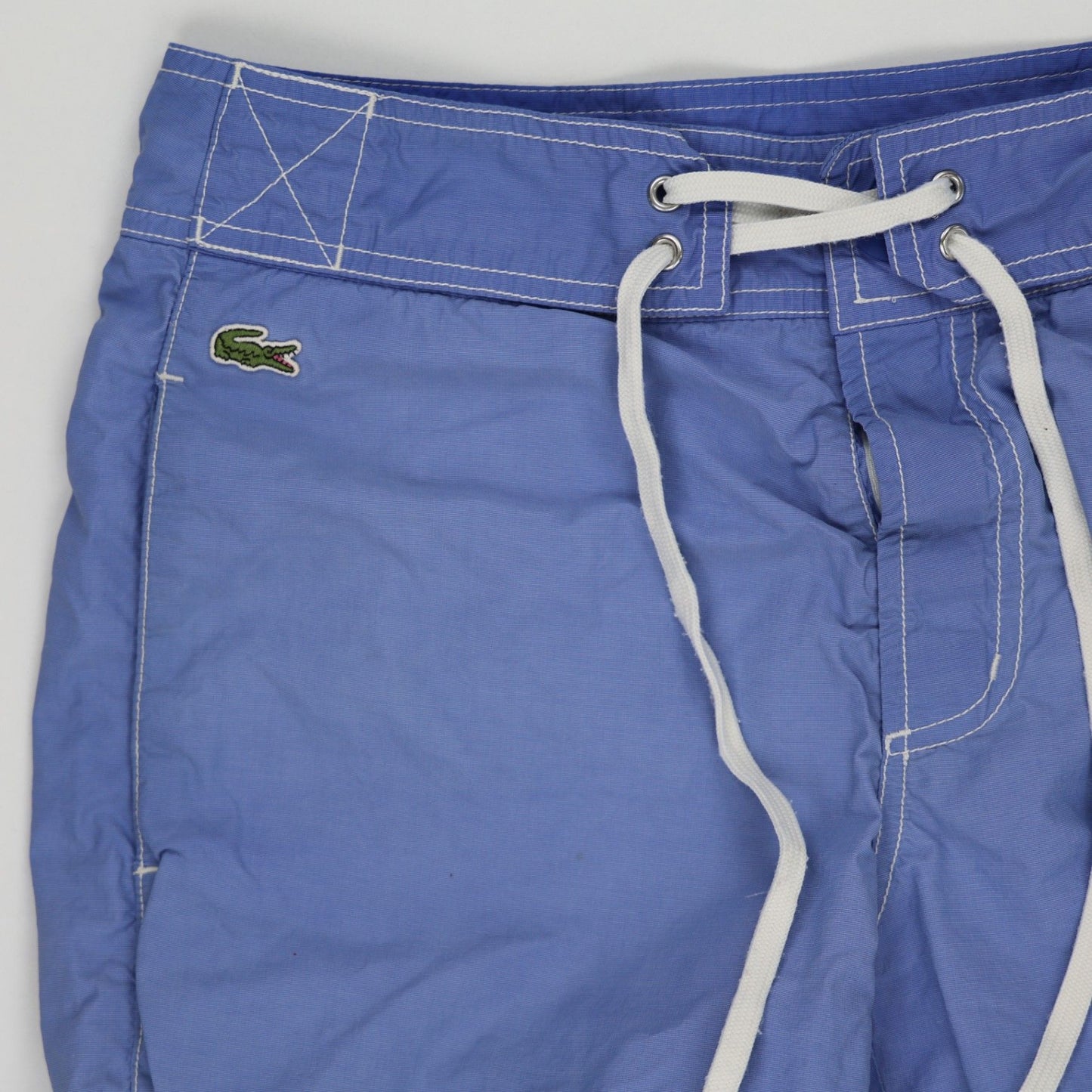 Lacoste Men's Swim Shorts Blue Size Small 100% Polyamide 22 Inseam