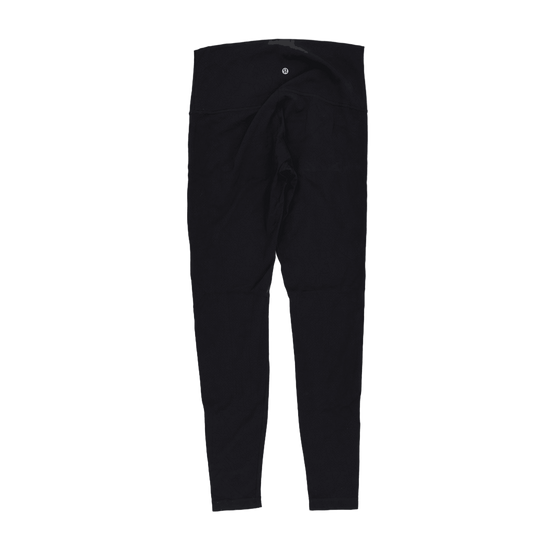 Lululemon Black High Waisted Leggings Size 6 28 Inch Inseam Stretch Fabric Womens