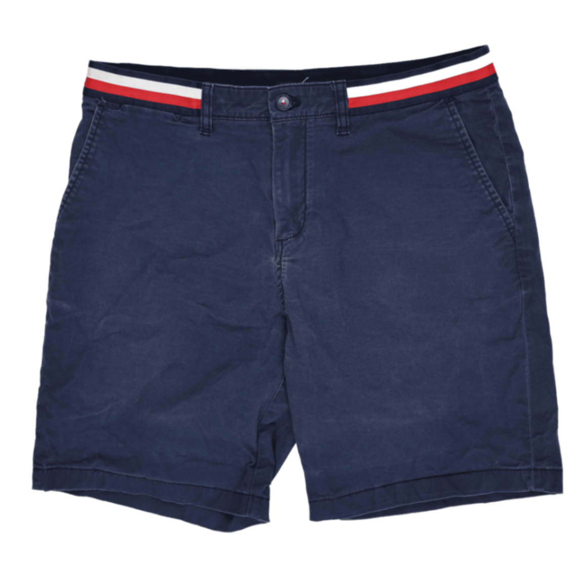 Tommy Hilfiger Men's Navy Blue Chino Shorts Size 34 Cotton