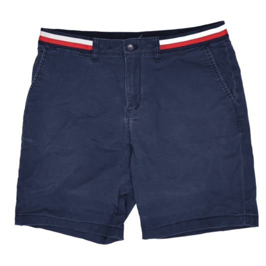 Tommy Hilfiger Men's Navy Blue Chino Shorts Size 34 Cotton