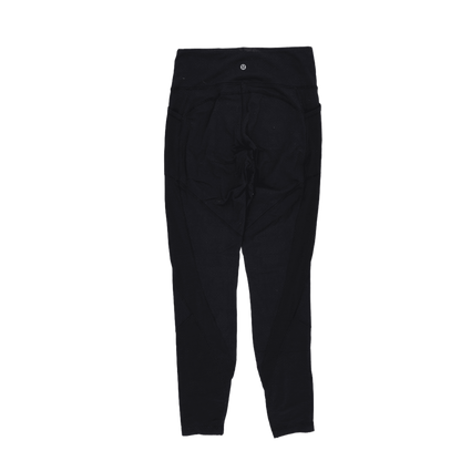 Lululemon High-Rise Black Leggings Women's Size 8 Stretch Fabric 68 cm Inseam