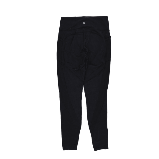 Lululemon High-Rise Black Leggings Women's Size 8 Stretch Fabric 68 cm Inseam