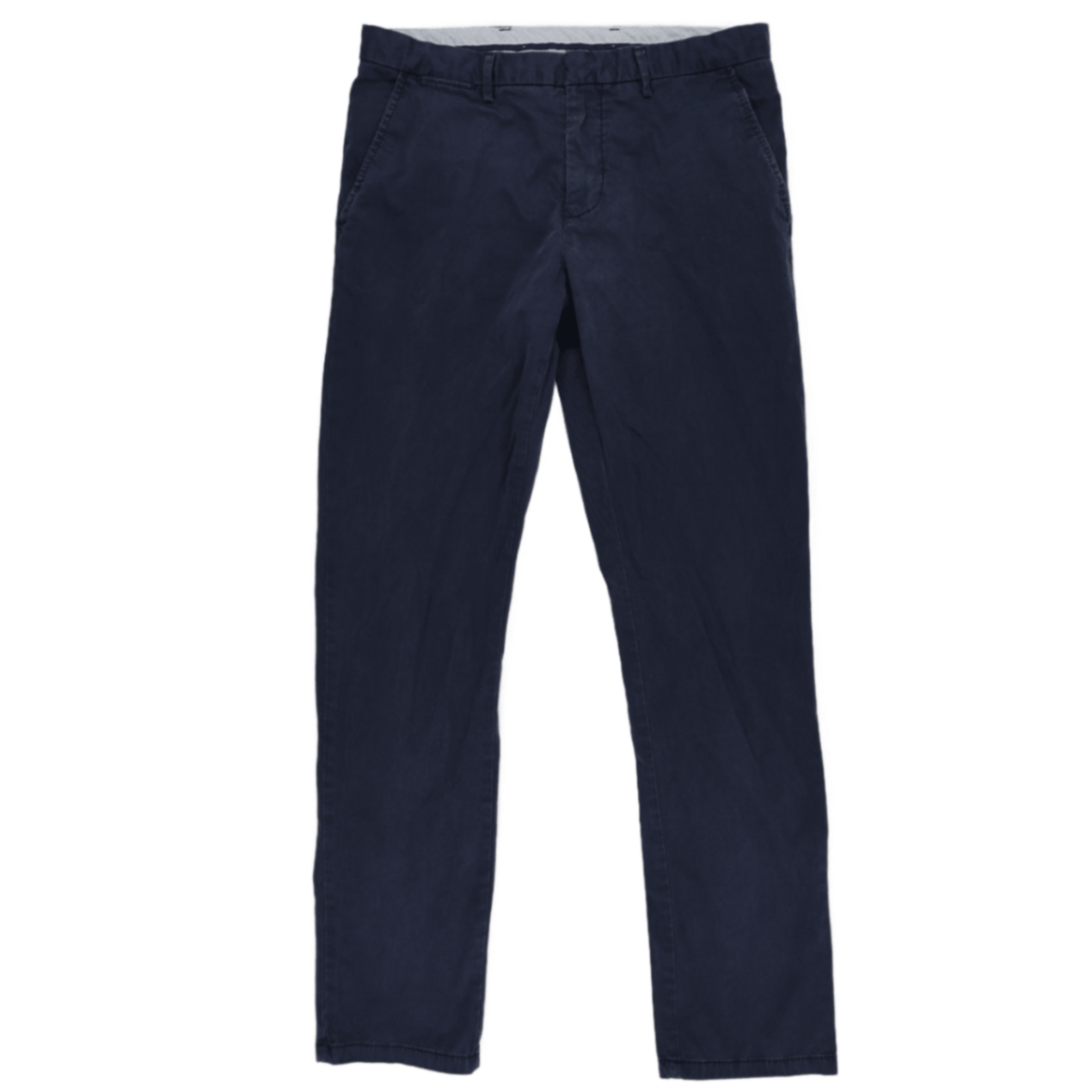 Tommy Hilfiger Navy Slim Fit Chinos Trousers 34W 32L Cotton Blend Mens