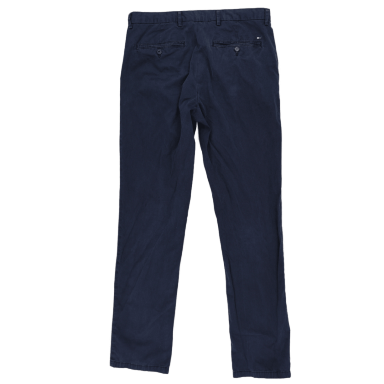 Tommy Hilfiger Navy Slim Fit Chinos Trousers 34W 32L Cotton Blend Mens