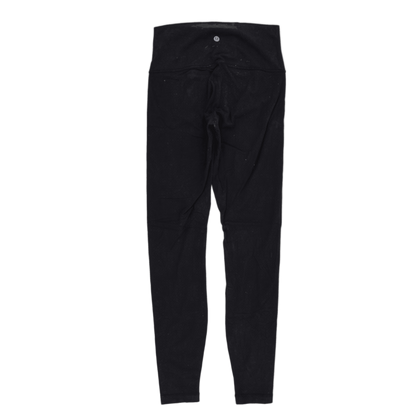 Lululemon Black High Waisted Cotton Blend Leggings Size Small 28 Inch Inseam