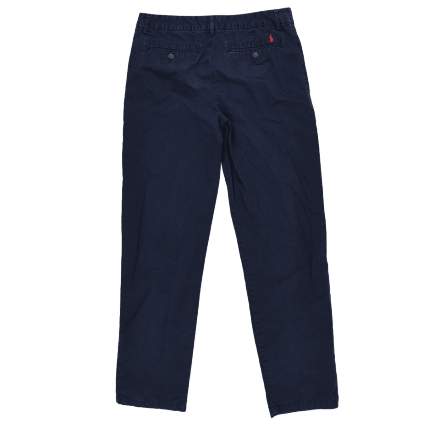 Polo Ralph Lauren Navy Blue Chino Trousers Size 20 100 Percent Cotton